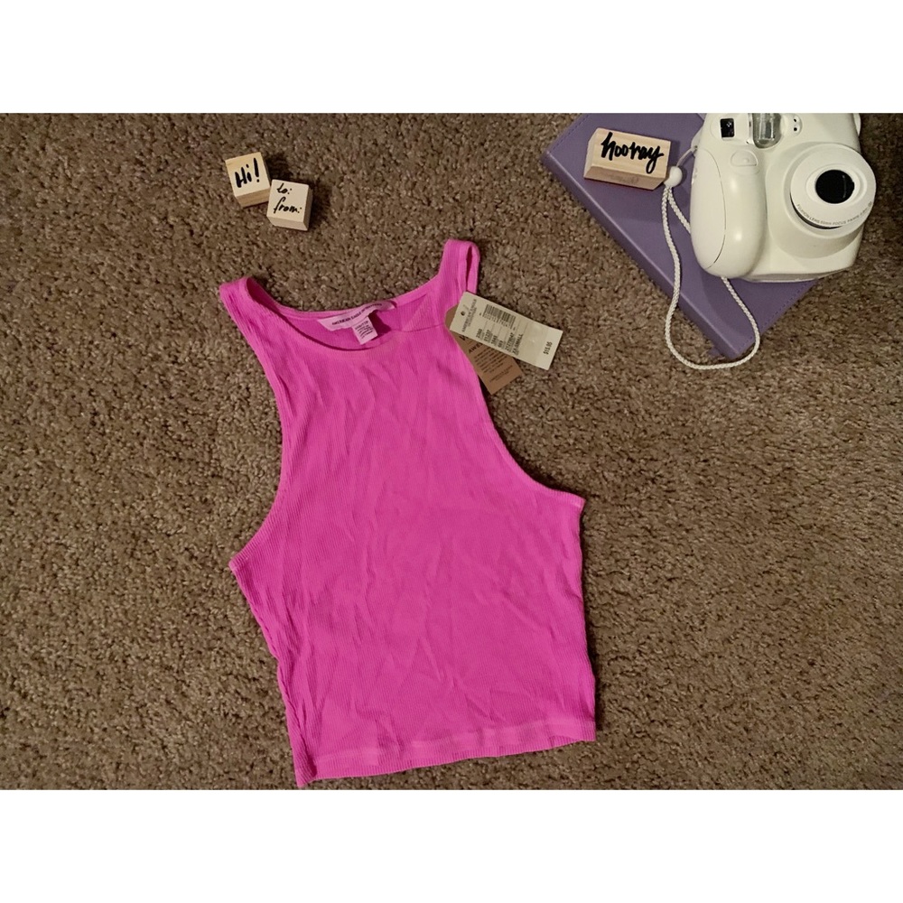 American Eagle Pink Tank Top Crop Top